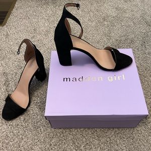 madden girl black heels 8.5